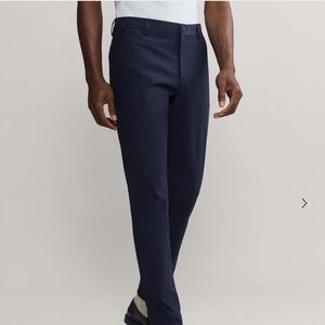 RHONE Navy Dress Pants Classic Slim Fit.